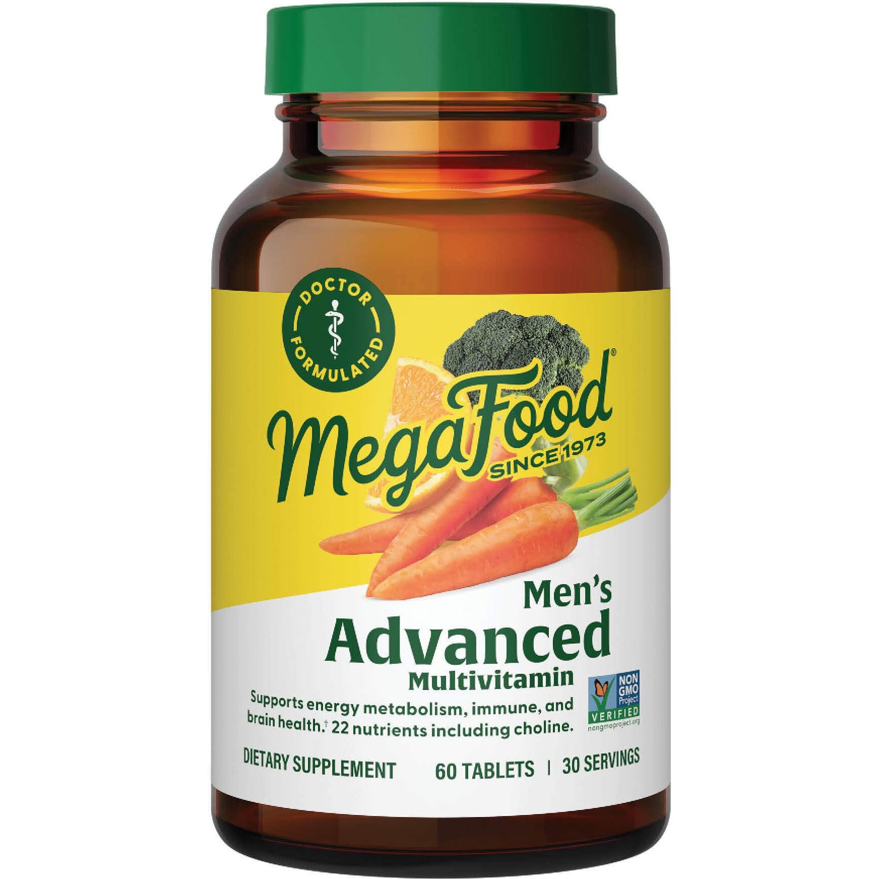 MegaFood Men's Advanced Multivitamin-60 tablets-N101 Nutrition