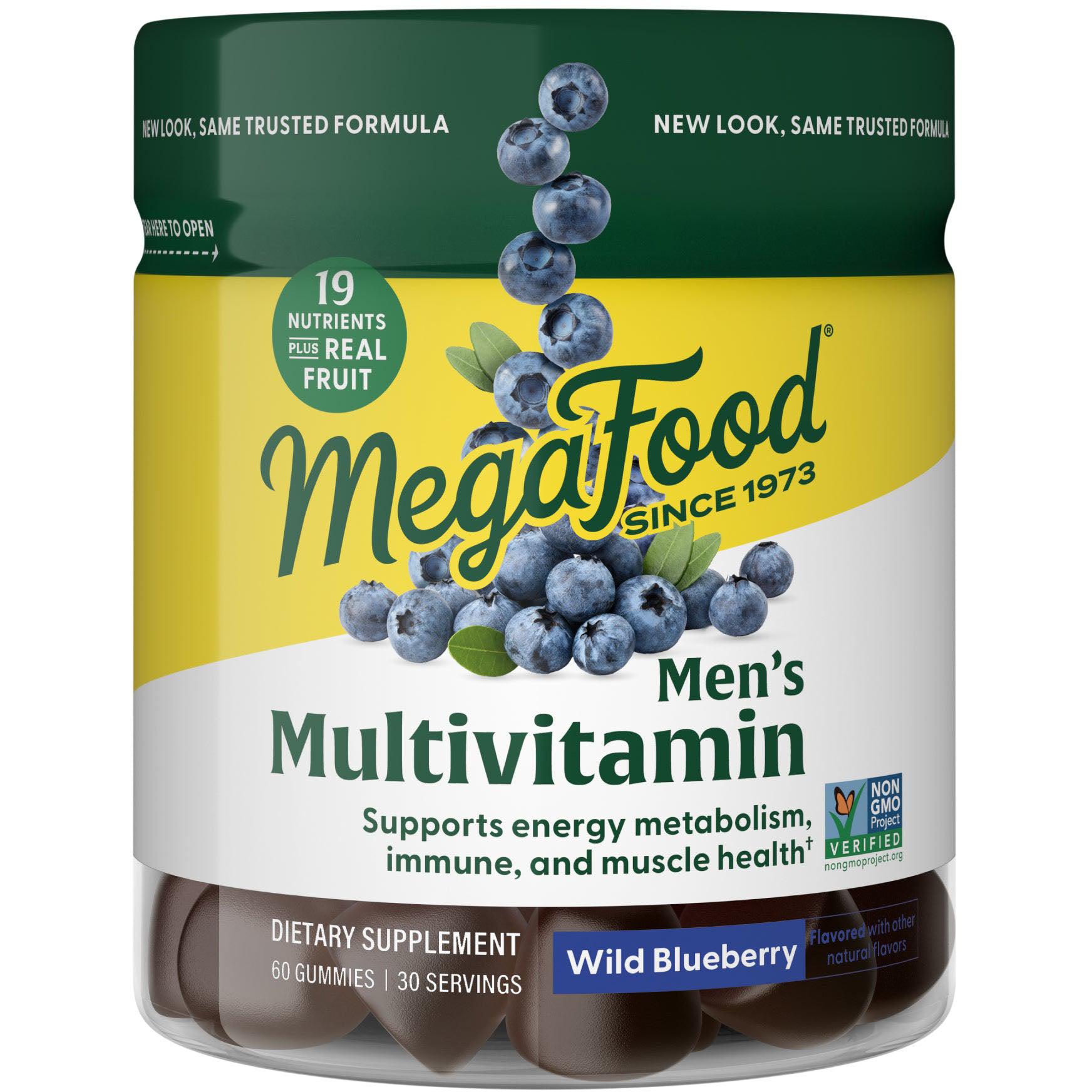 MegaFood Men's Multivitamin Gummies-60 gummies-N101 Nutrition