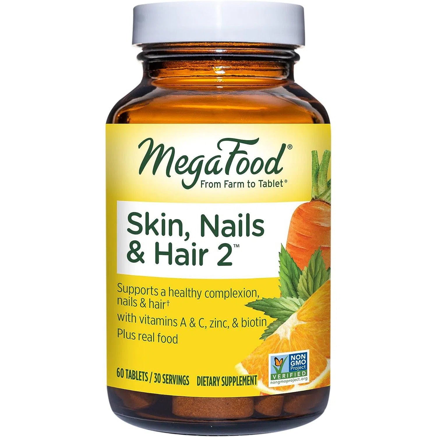 MegaFood Skin, Nails & Hair 2-60 tablets-N101 Nutrition