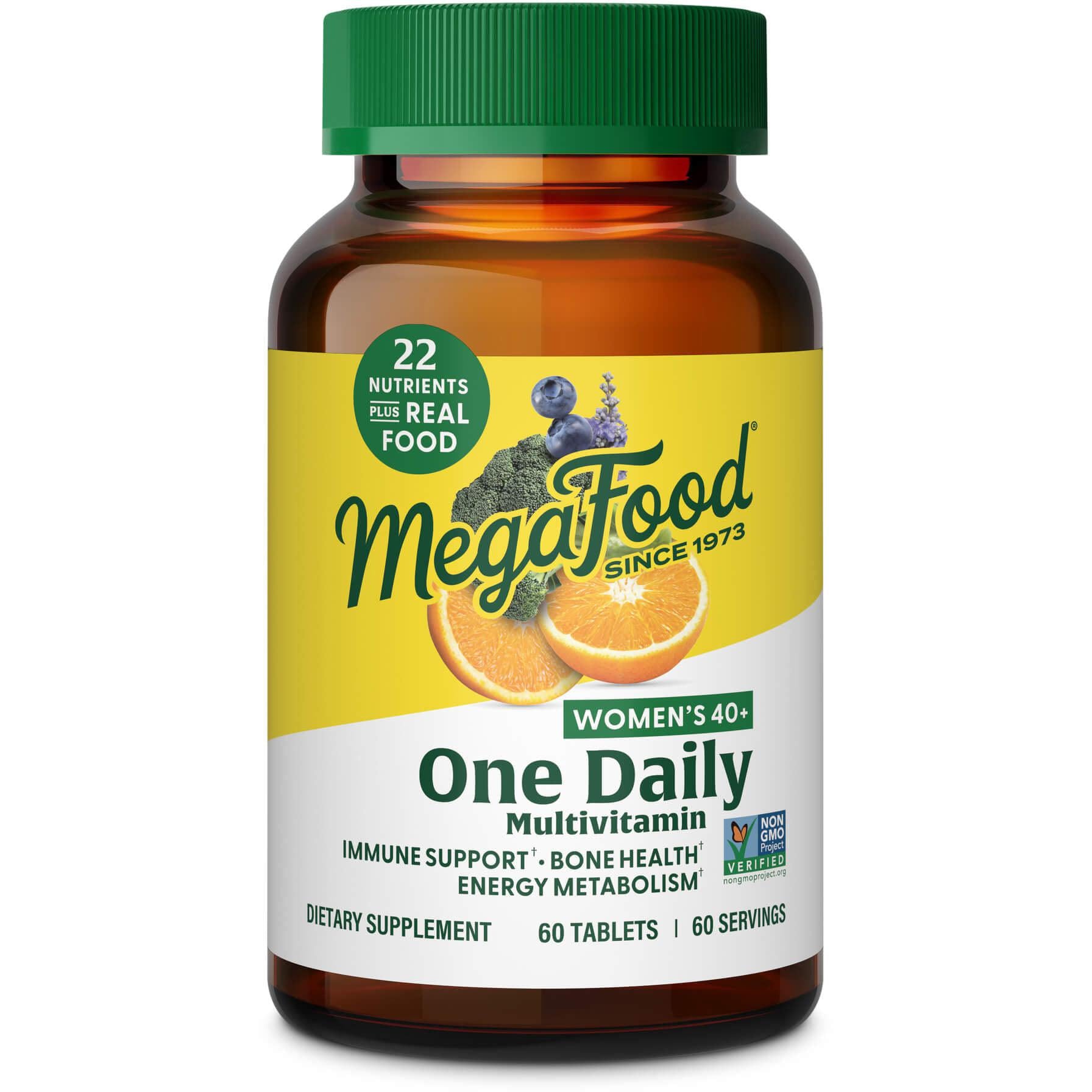 MegaFood Women's 40+ One Daily Multivitamin-60 tablets-N101 Nutrition
