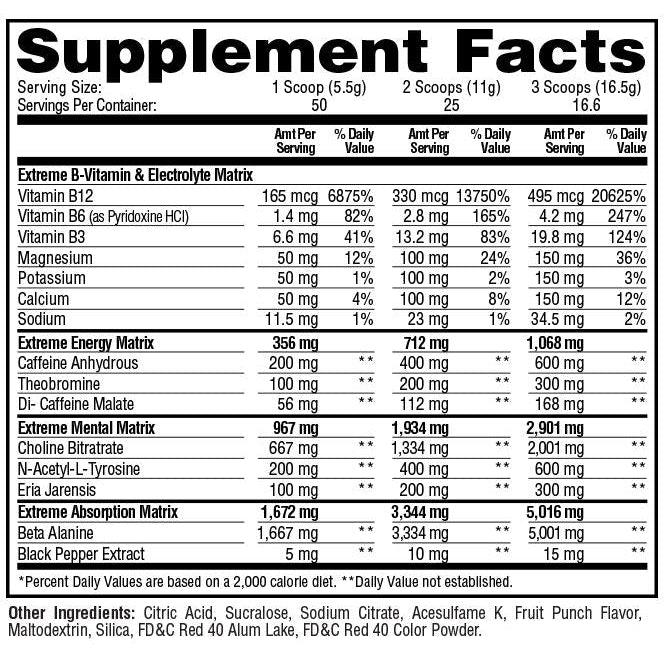 Metabolic Nutrition E.S.P. Extreme-N101 Nutrition