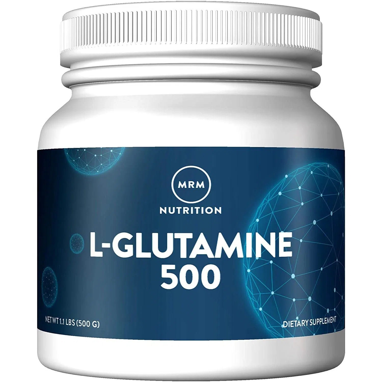 MRM L-Glutamine 500-1.1 lbs (500 g)-N101 Nutrition