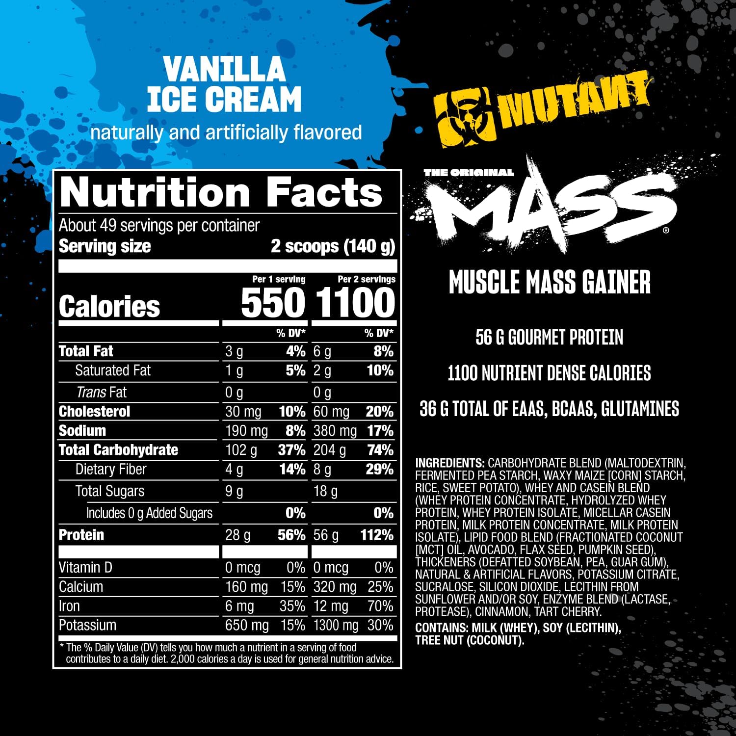 Mutant Mass-N101 Nutrition