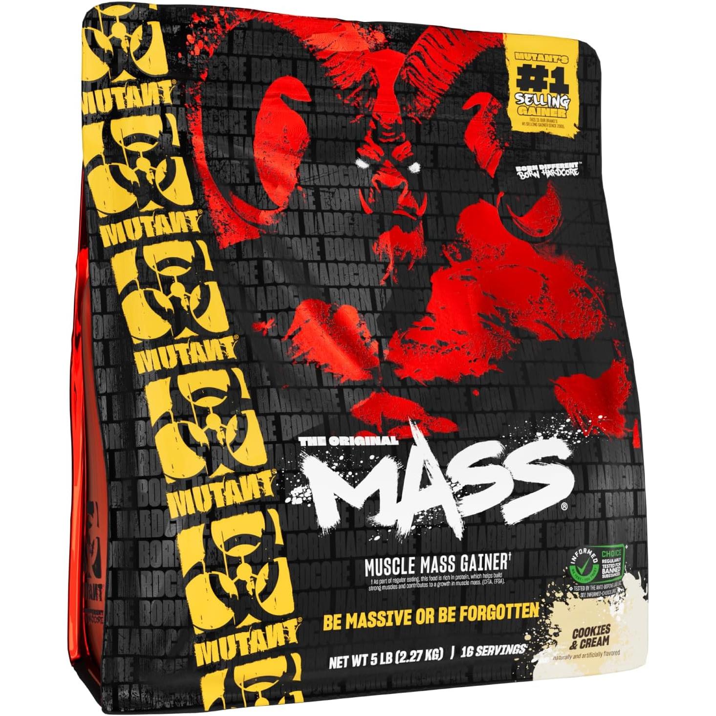 Mutant Mass-5 lbs-Cookies & Cream-N101 Nutrition
