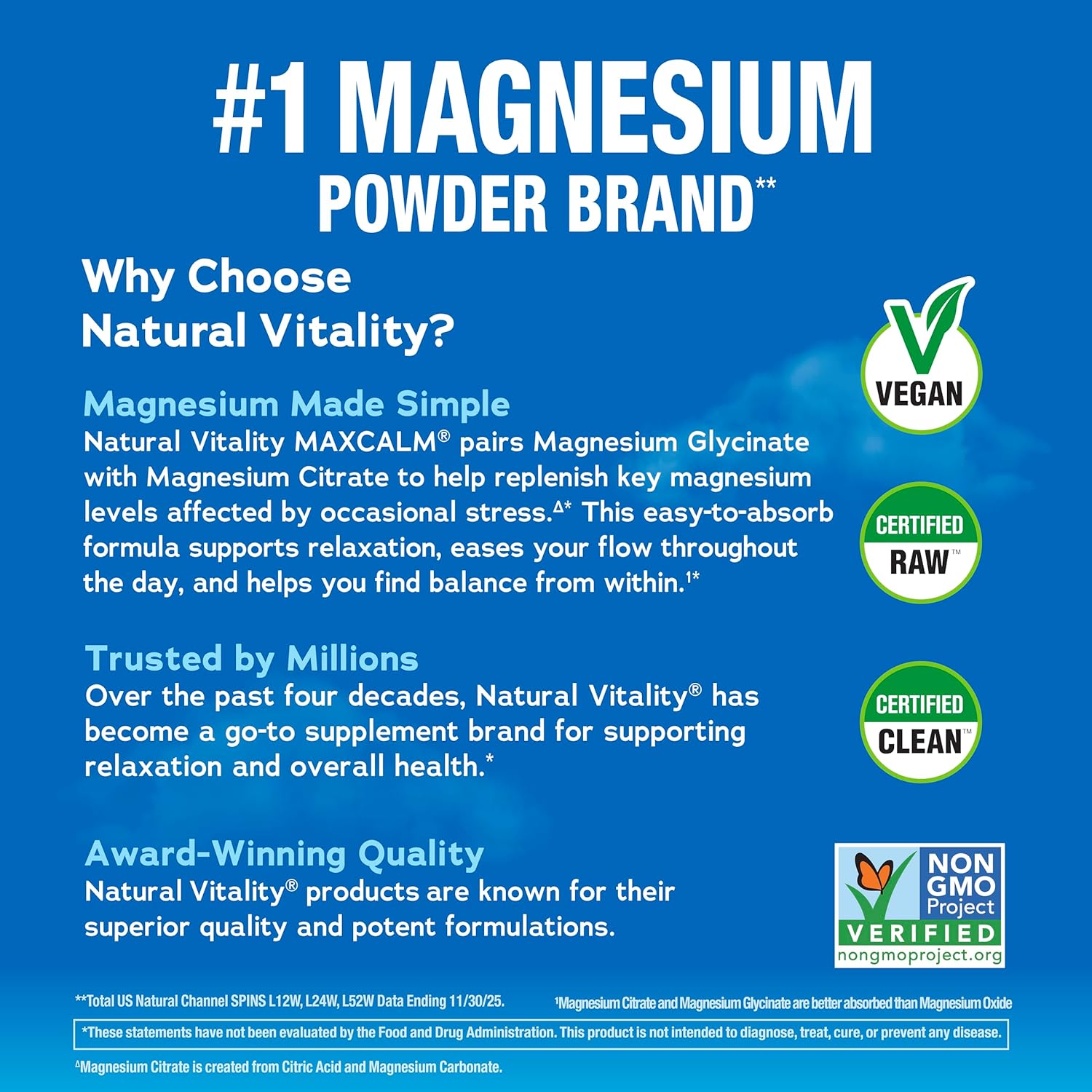 Natural Vitality MAXCALM Powder-N101 Nutrition