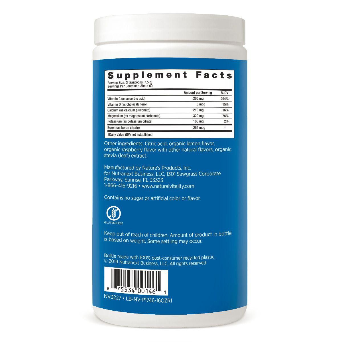 Natural Vitality Natural Calm Plus Calcium - Raspberry-Lemon-N101 Nutrition
