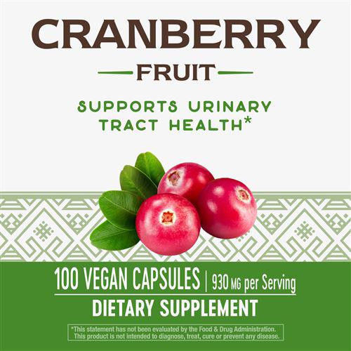 Nature's Way Cranberry Fruit-N101 Nutrition
