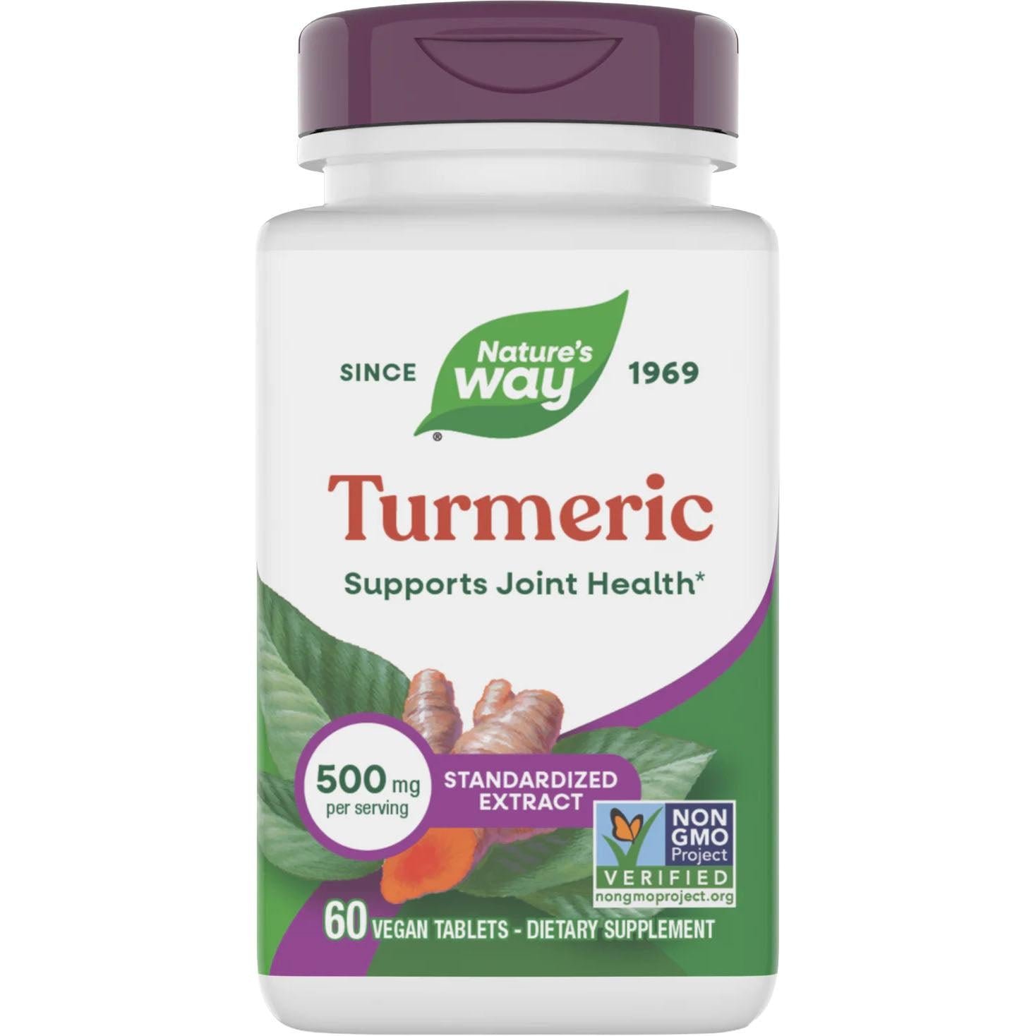 Nature's Way Turmeric Extract-60 vegan tablets-N101 Nutrition