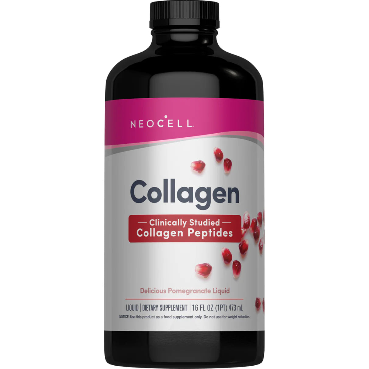 NeoCell Collagen Pomegranate Liquid-16 fl oz (473 mL)-N101 Nutrition