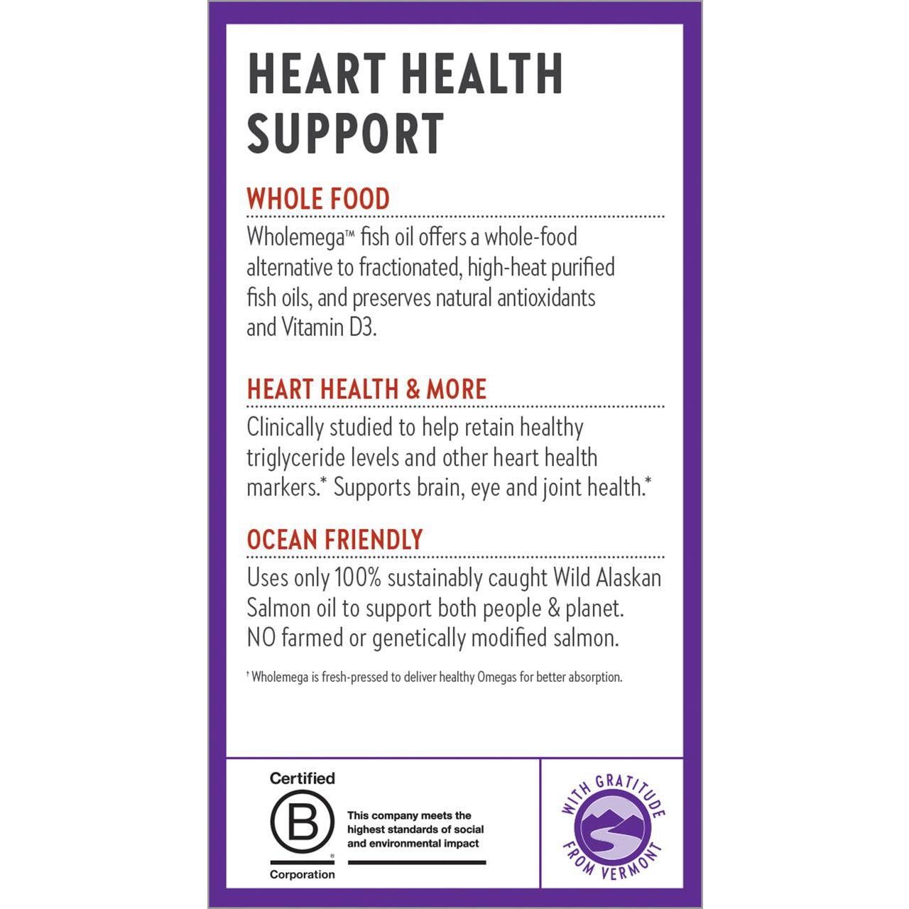 New Chapter Wholemega Fish Oil-N101 Nutrition