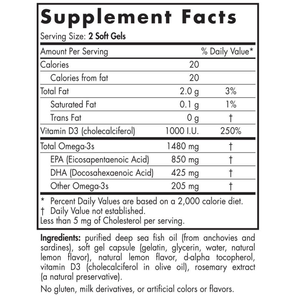 Nordic Naturals Ultimate Omega-D3 Sport-N101 Nutrition