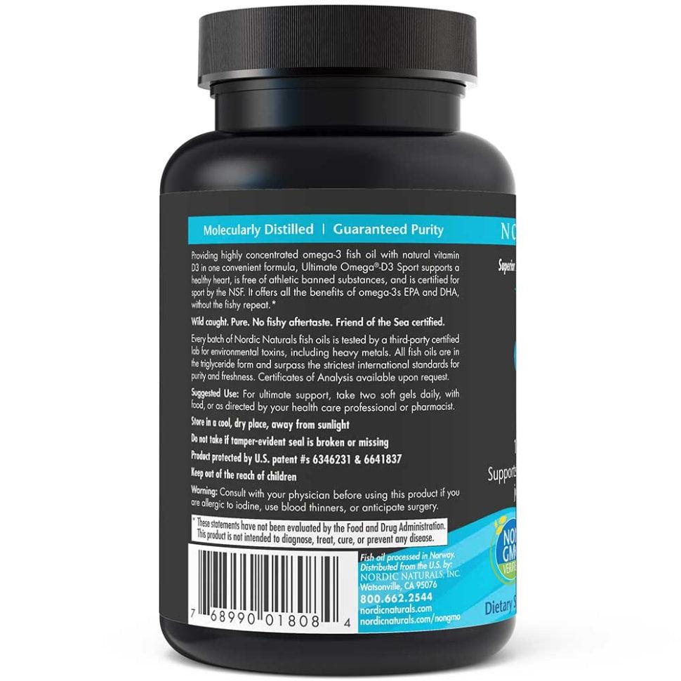 Nordic Naturals Ultimate Omega-D3 Sport-N101 Nutrition