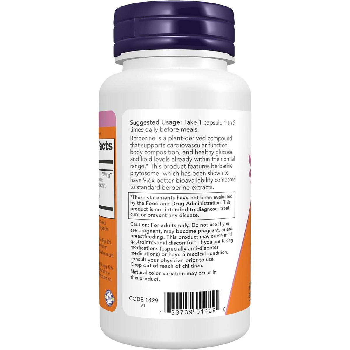 NOW Berberine Phytosome-N101 Nutrition