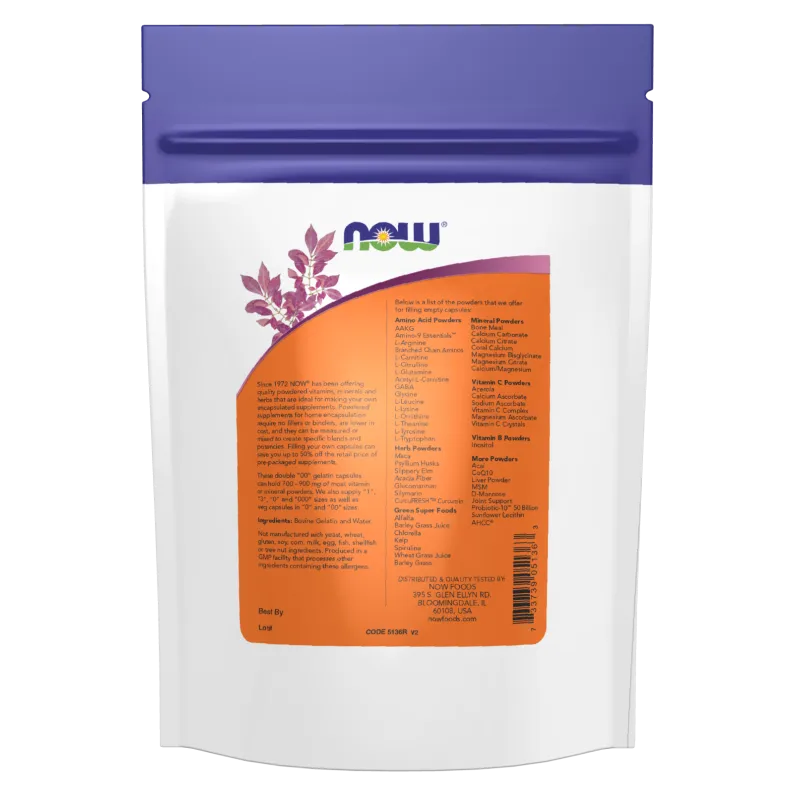 NOW Double "00" Gelatin Caps (Empty)-N101 Nutrition