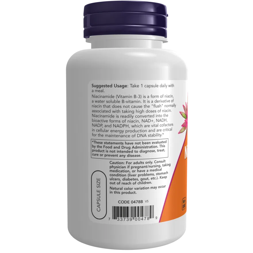 NOW Niacinamide 500 mg-N101 Nutrition