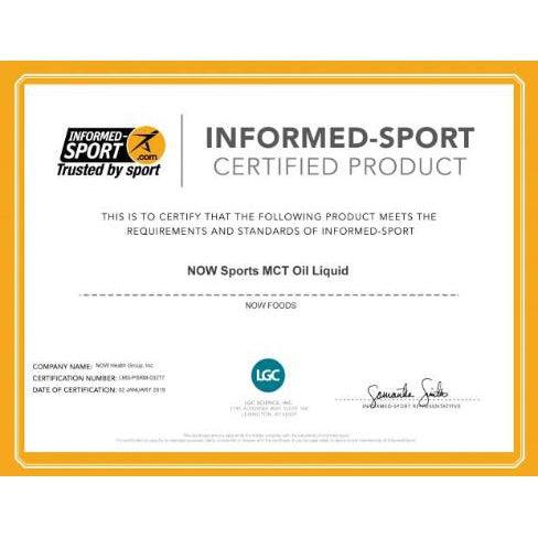 NOW Sports MCT Oil Liquid-N101 Nutrition