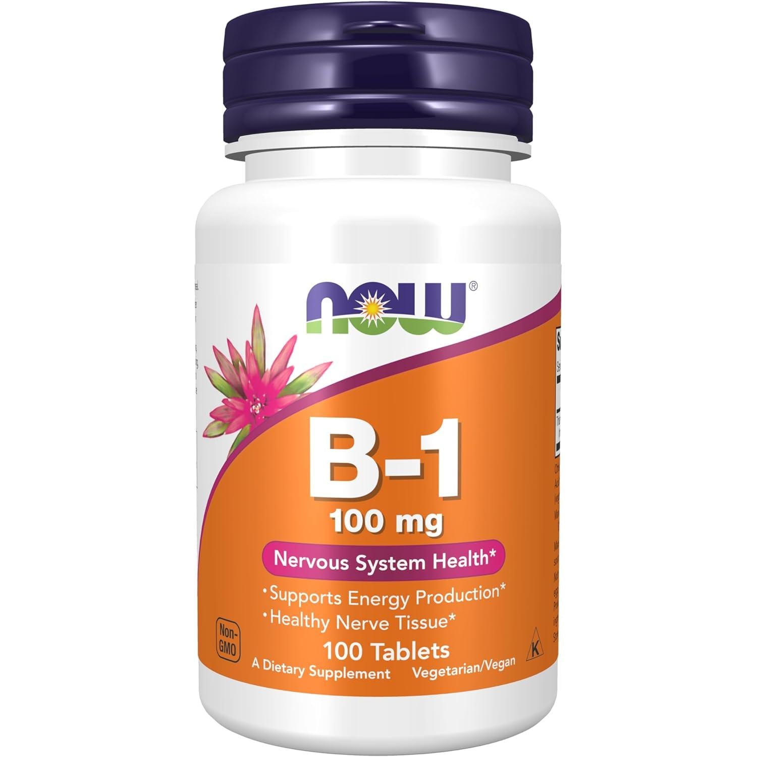 NOW Vitamin B-1 - 100 mg-100 tablets-N101 Nutrition