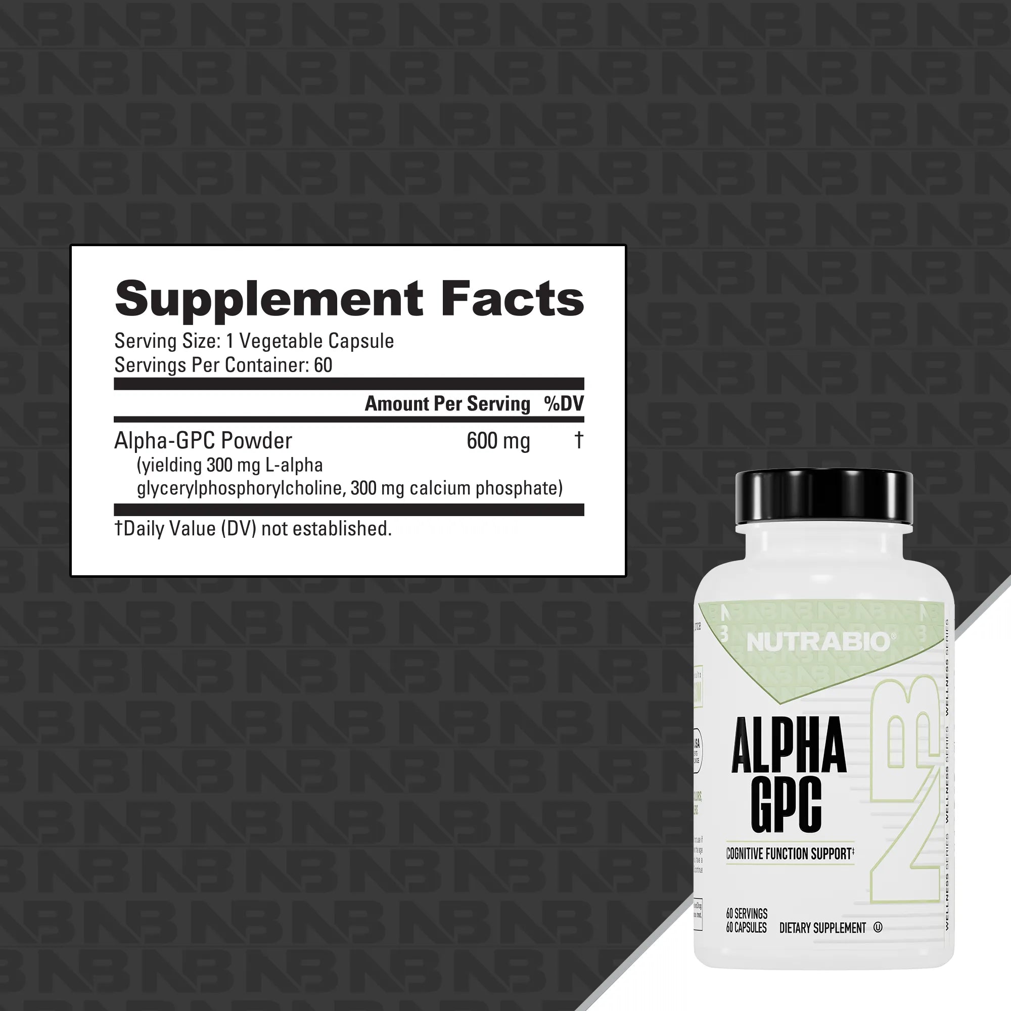 NutraBio Alpha GPC-N101 Nutrition