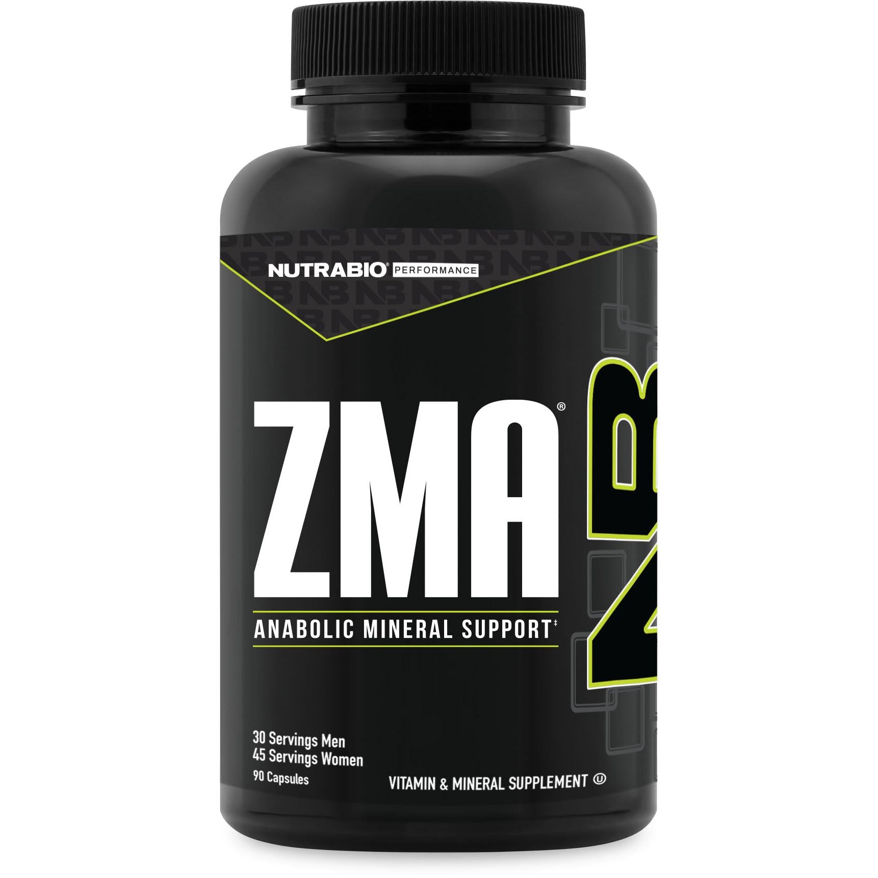 NutraBio ZMA-90 capsules-N101 Nutrition