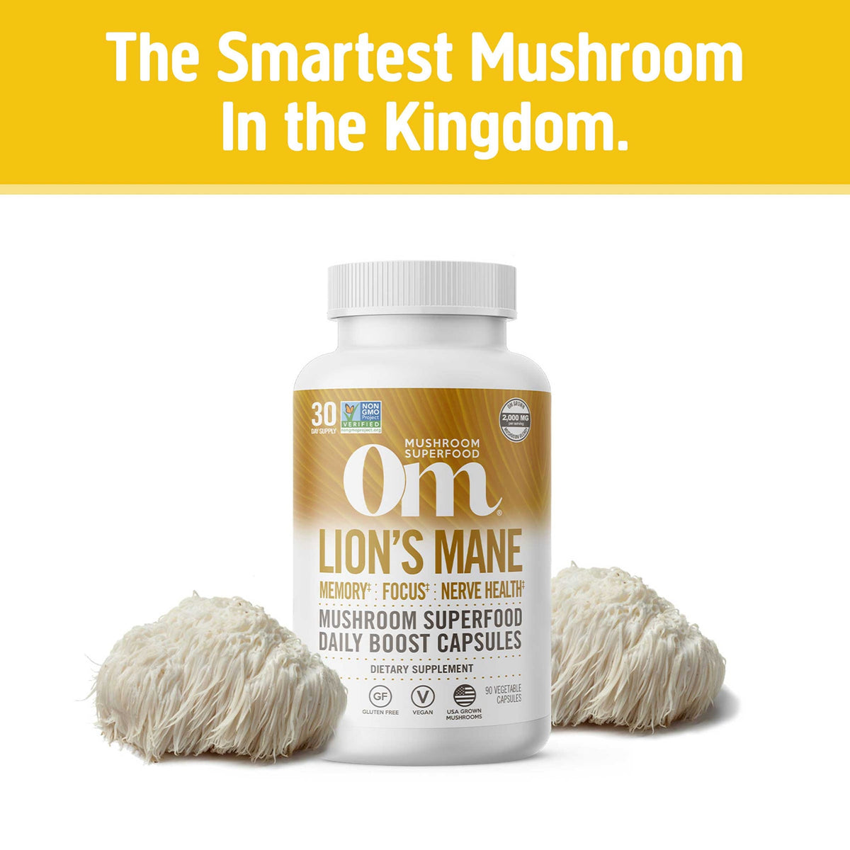 Om Lion's Mane Mushroom Capsules-N101 Nutrition