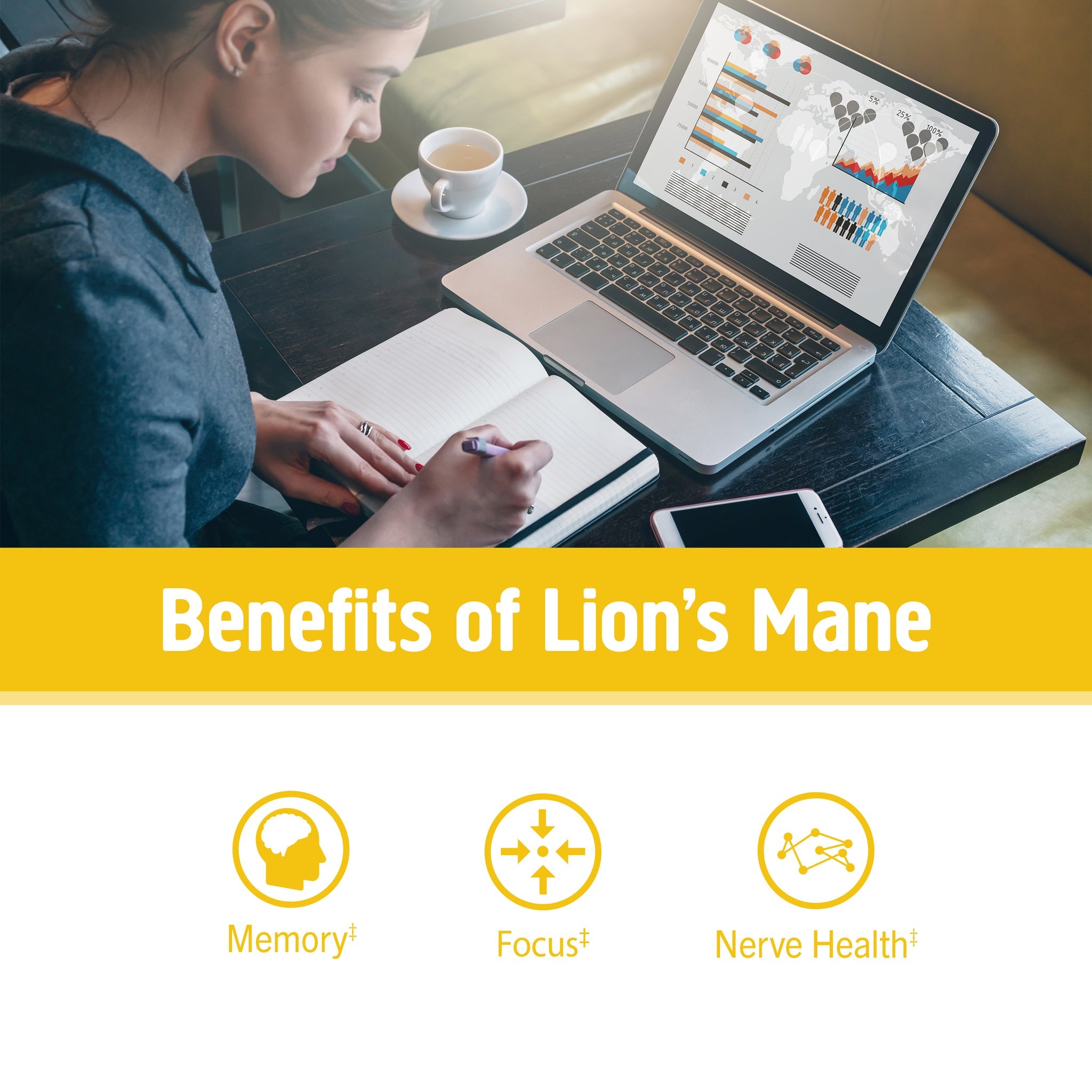 Om Lion's Mane Mushroom Powder-N101 Nutrition