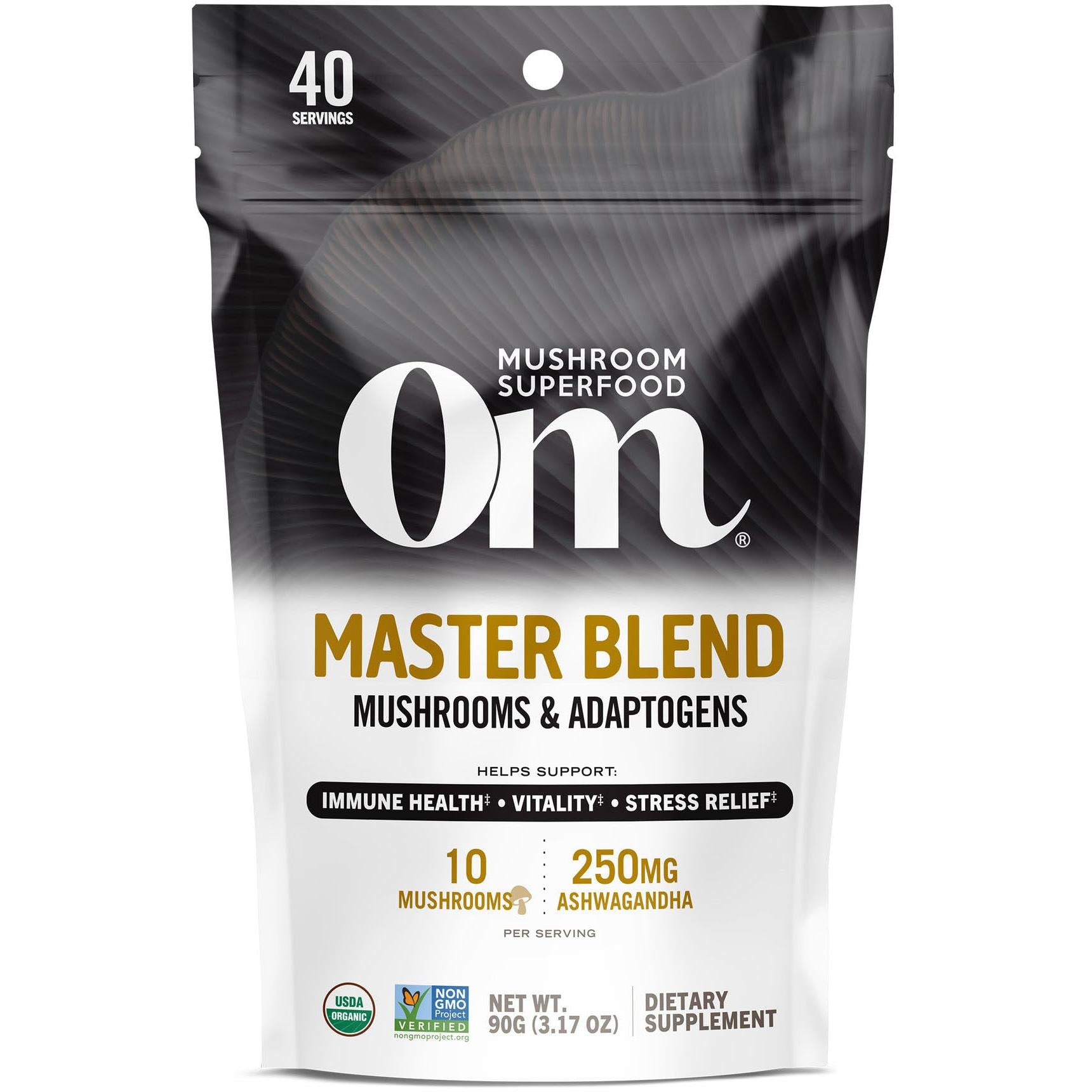 OM Master Blend Mushroom Powder-40 servings (90 g)-N101 Nutrition