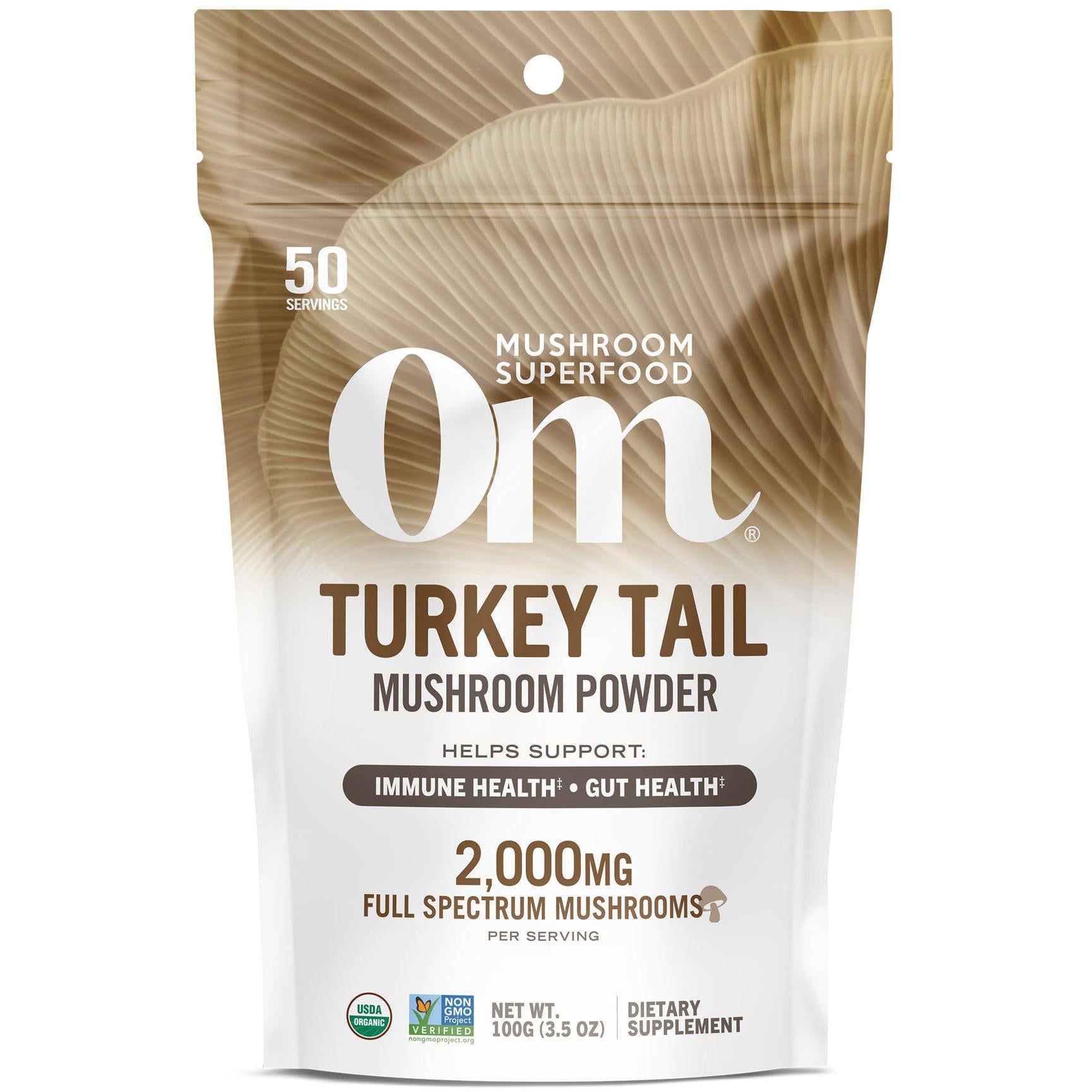 OM Turkey Tail Mushroom Powder-50 servings (100 g)-N101 Nutrition