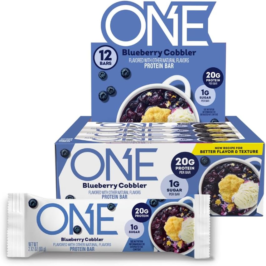 ONE Bars-Box (12 bars)-Blueberry Cobbler-N101 Nutrition