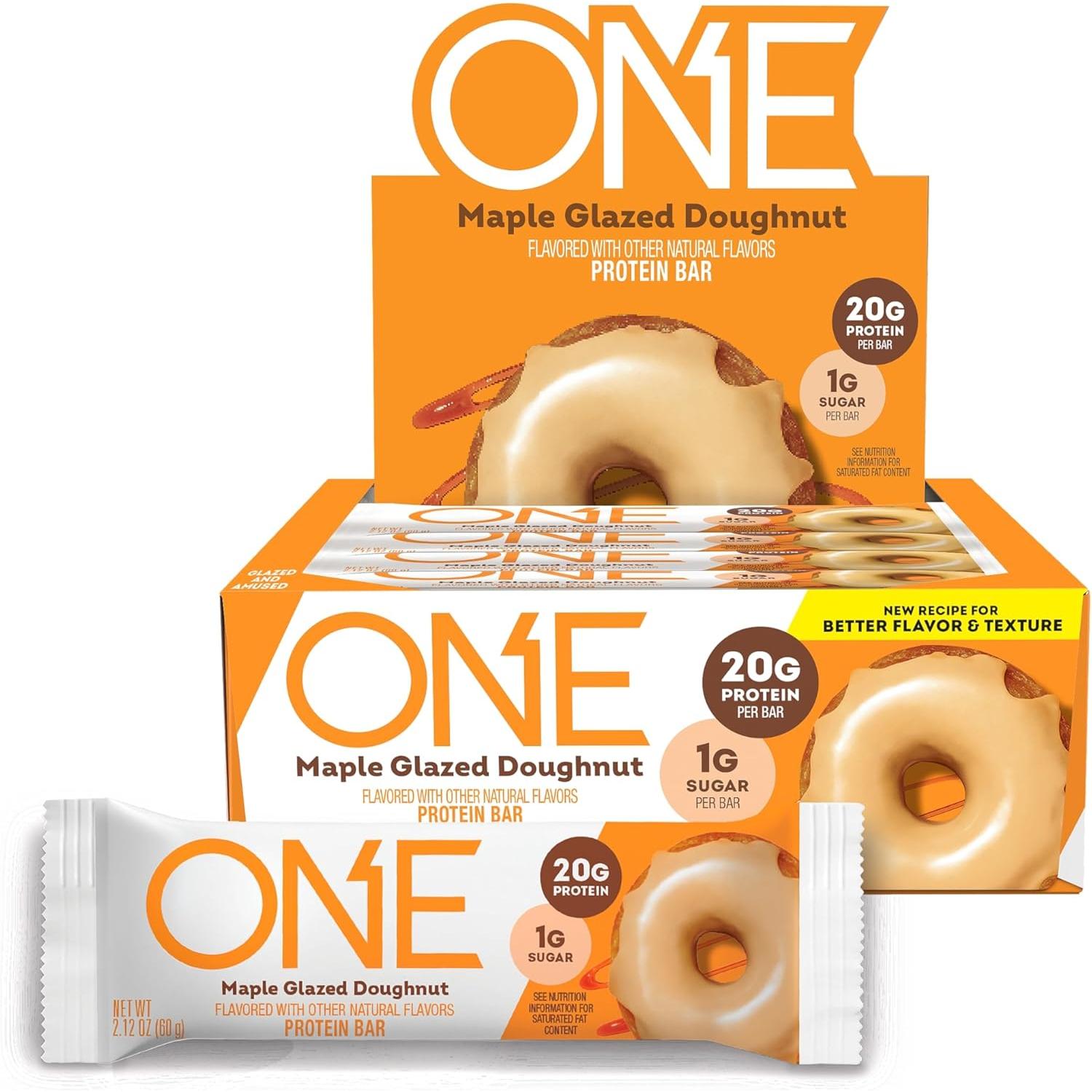ONE Bars-Box (12 bars)-Maple Glazed Doughnut-N101 Nutrition