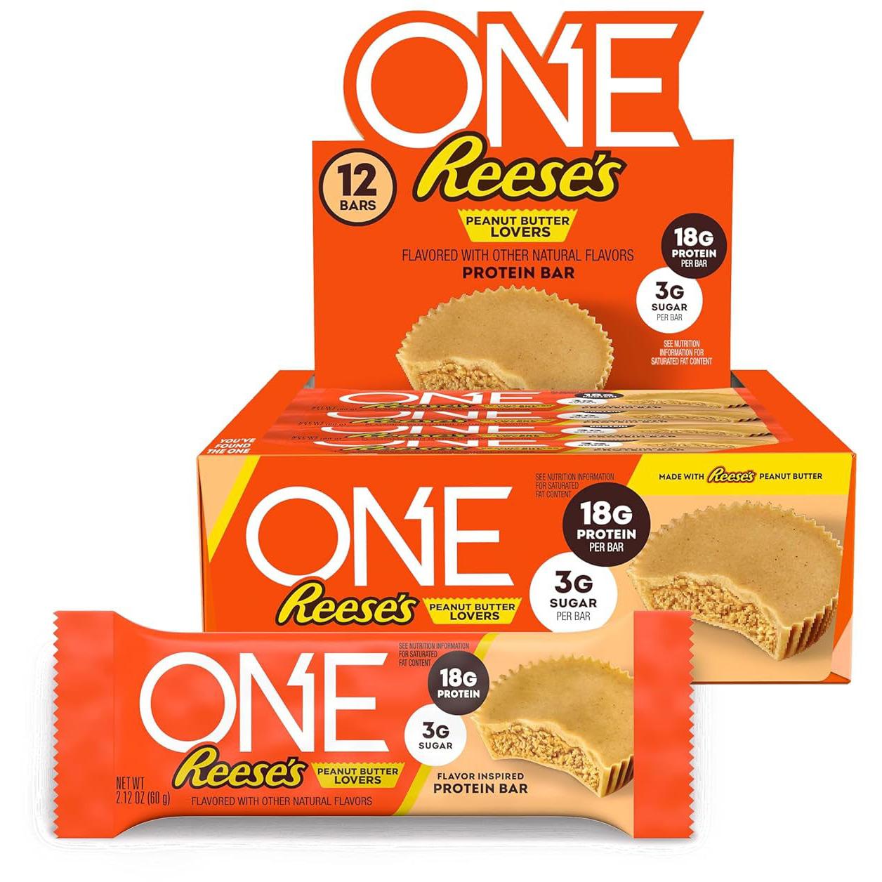 ONE Bars-Box (12 bars)-Reese's Peanut Butter Lovers-N101 Nutrition