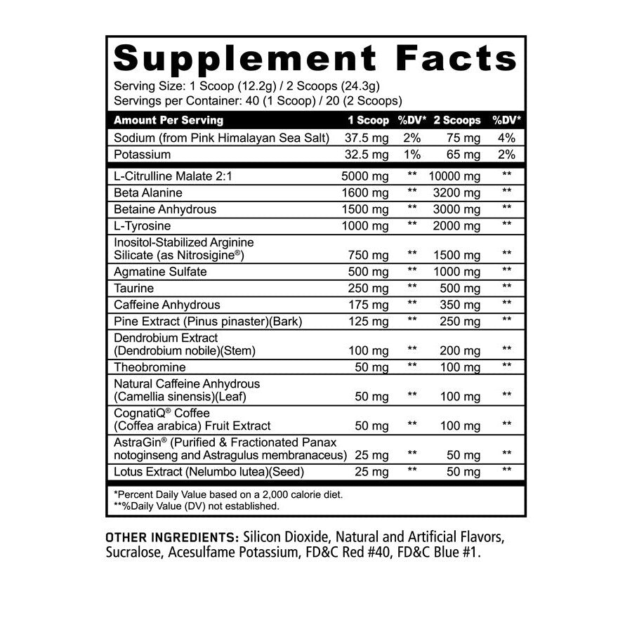 Panda Supplements Pandamic Black Mamba Limited Edition (Grape Bubble Gum)-N101 Nutrition