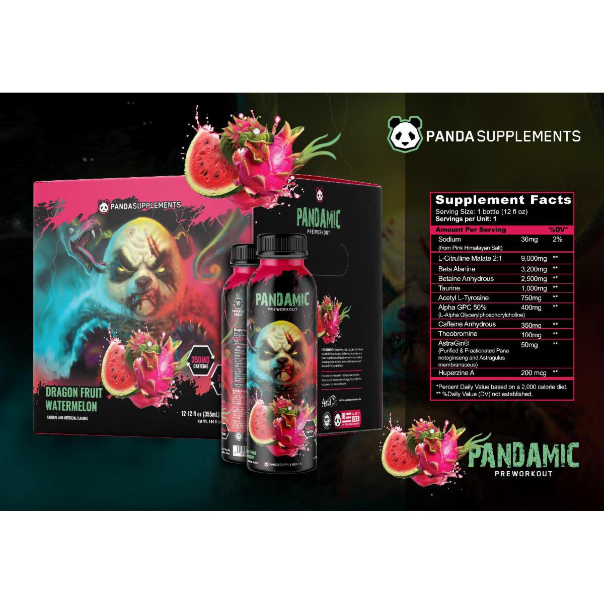 Panda Supplements PANDAMIC Pre-Workout RTD-N101 Nutrition