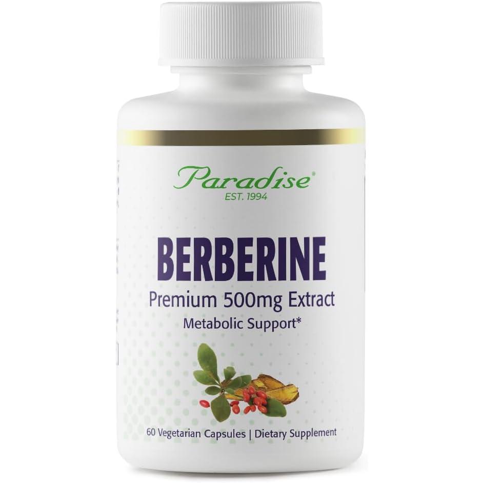 Paradise Berberine 500 mg-60 vegetarian capsules-N101 Nutrition