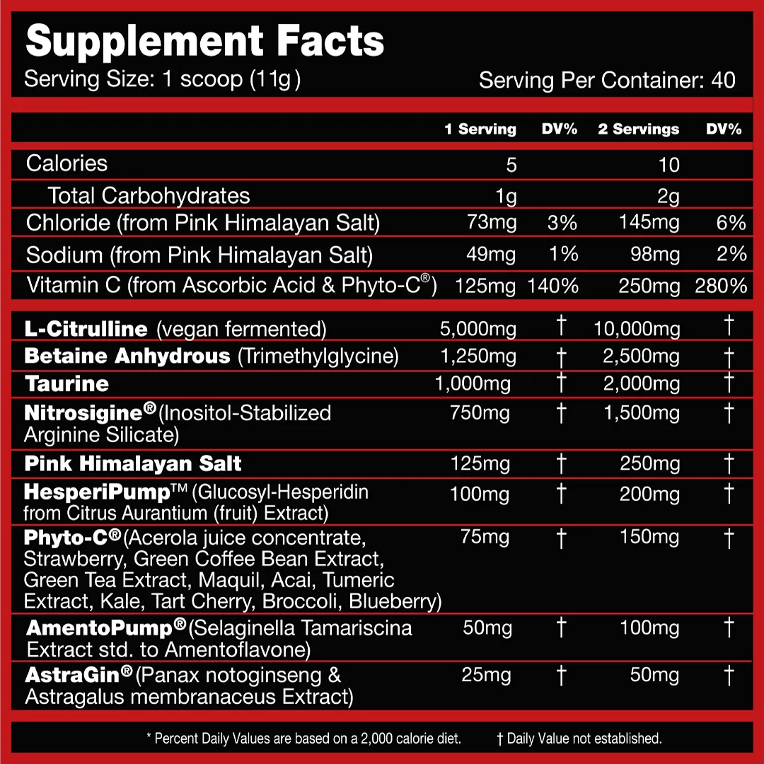 Performax Labs VasoMax Grand Pre-N101 Nutrition