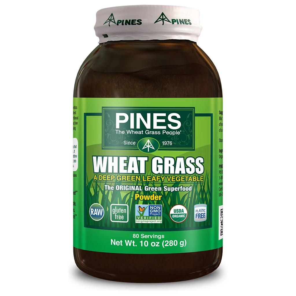 Pines Wheat Grass Powder-10 oz (280 g)-N101 Nutrition