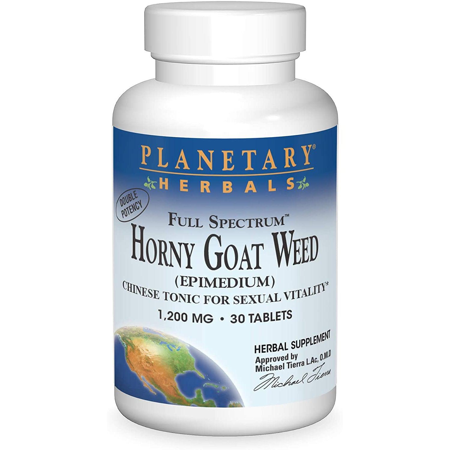 Planetary Herbals Horny Goat Weed (Full Spectrum) 1200 mg-N101 Nutrition