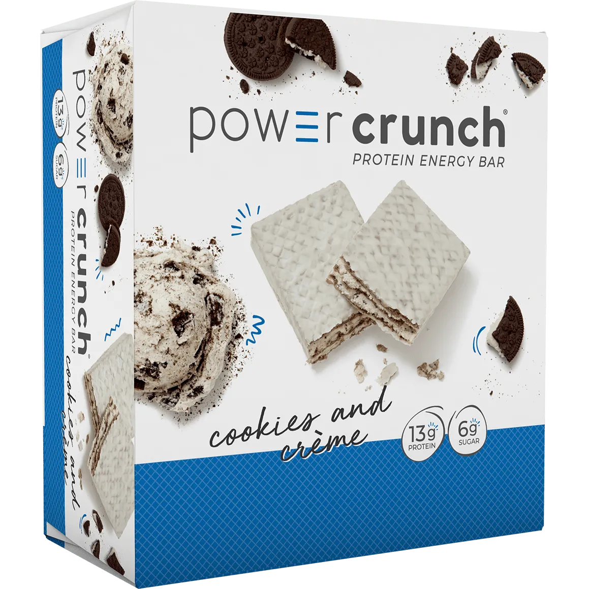 Power Crunch Bars-Box (12 bars)-Cookies and Creme-N101 Nutrition