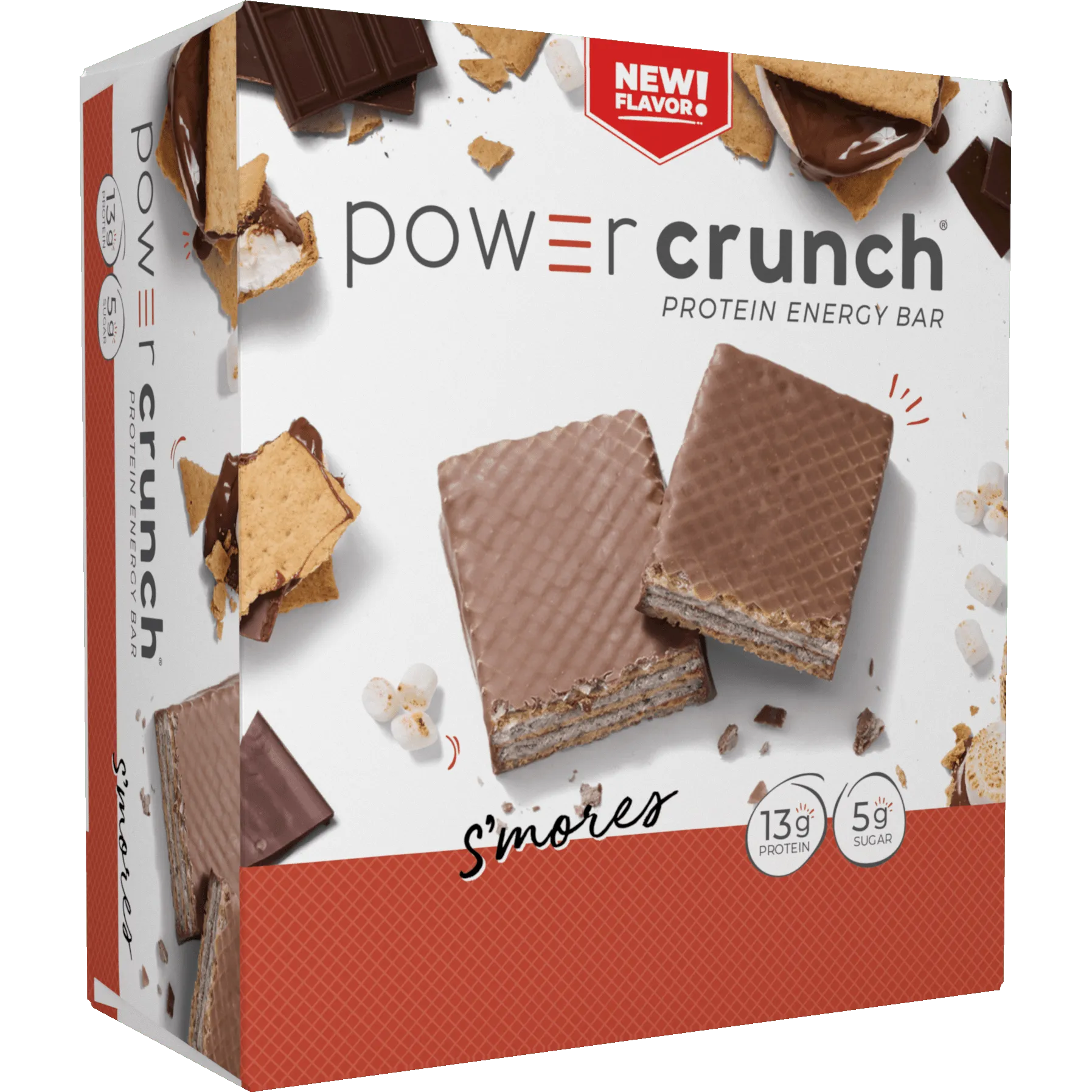 Power Crunch Bars-Box (12 bars)-S'mores-N101 Nutrition