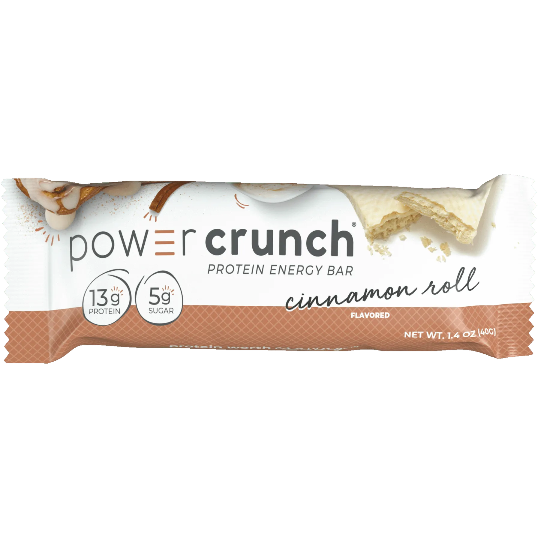 Power Crunch Bars-Single (40 g)-Cinnamon Roll-N101 Nutrition