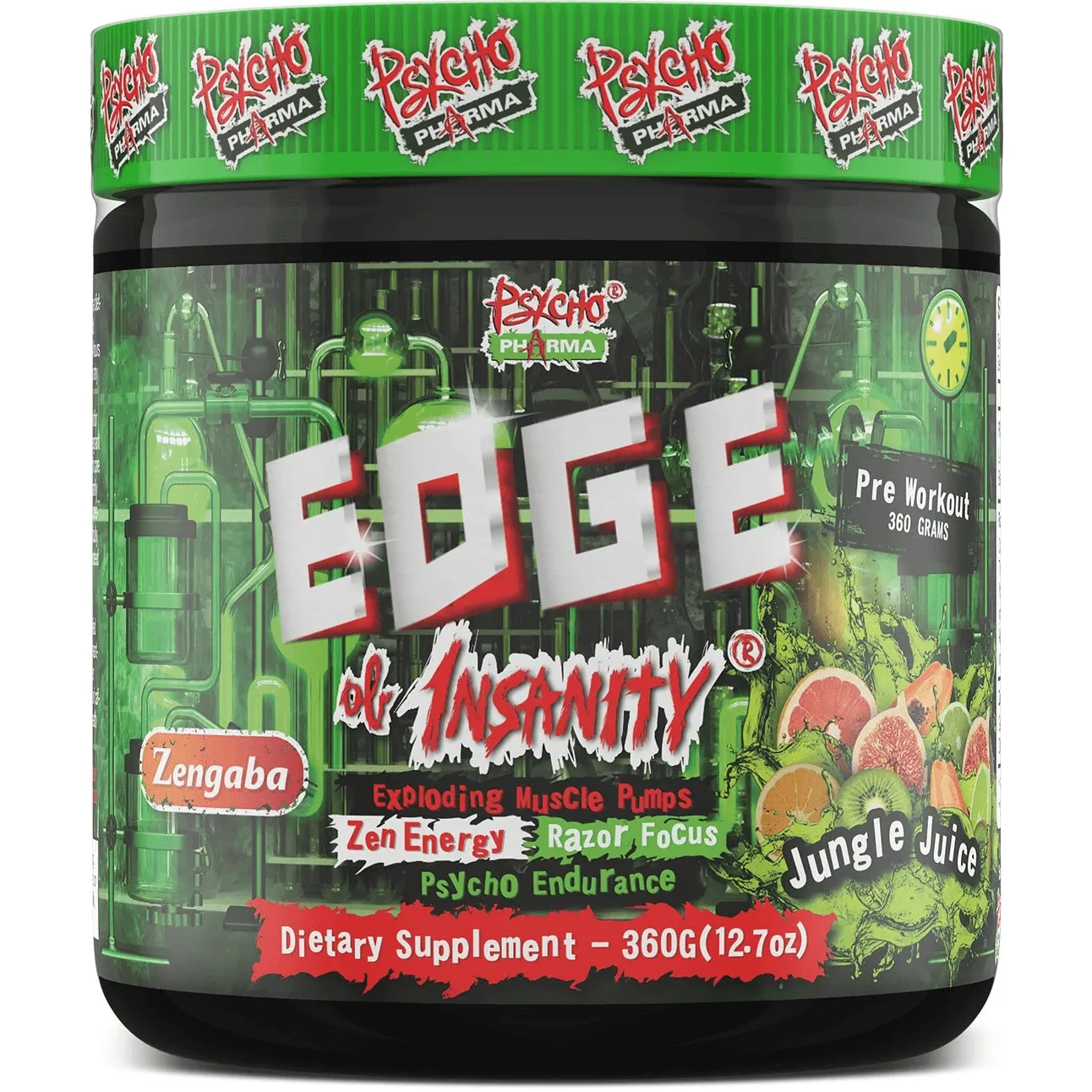 Psycho Pharma Edge of Insanity-25 servings-Jungle Juice-N101 Nutrition