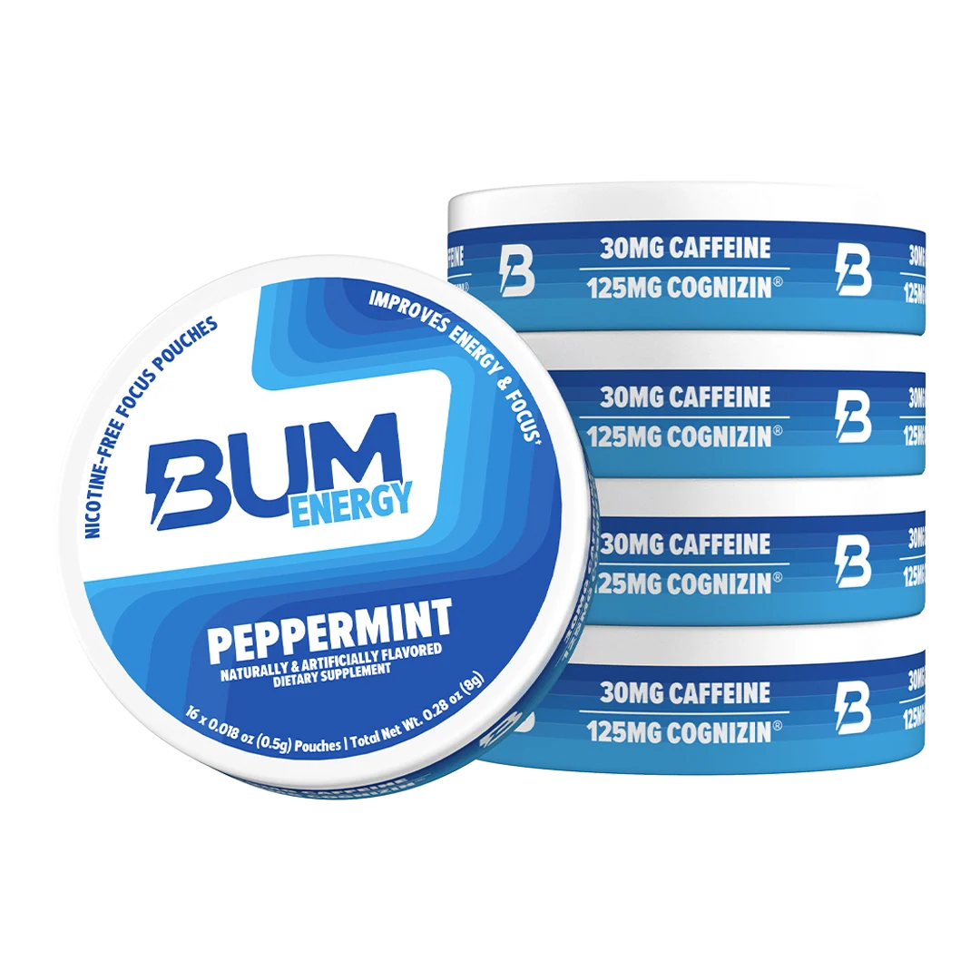 RAW Nutrition BUM Energy Pouches-5 pack-Peppermint-N101 Nutrition