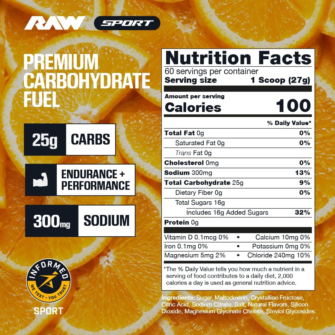 RAW Nutrition Premium Carbohydrate Fuel-N101 Nutrition