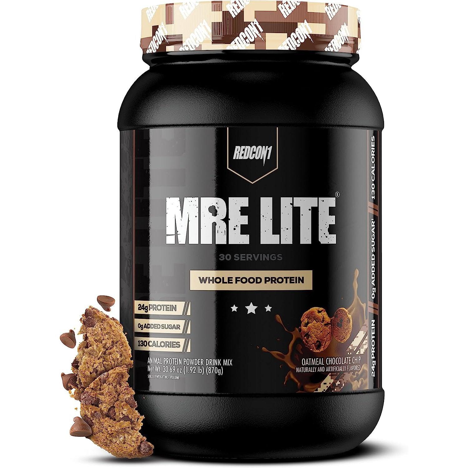 REDCON1 MRE Lite Whole Food Protein-30 servings-Oatmeal Chocolate Chip-N101 Nutrition