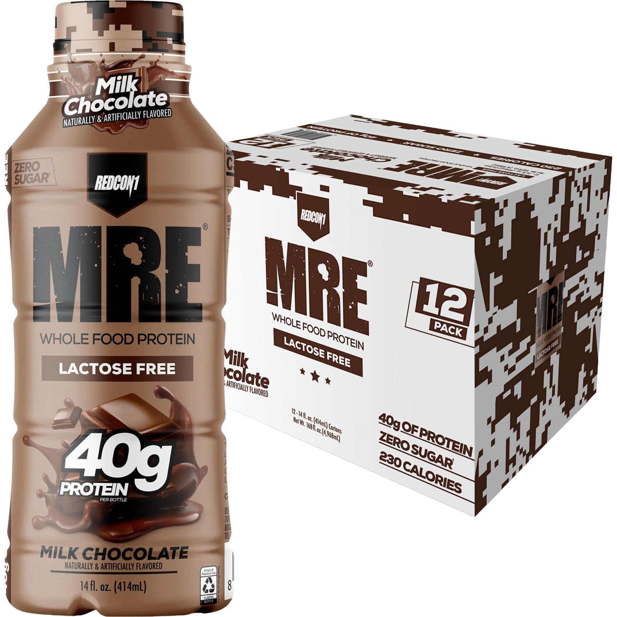 REDCON1 MRE Whole Food Protein RTD-Case (12 Cartons)-Milk Chocolate-N101 Nutrition