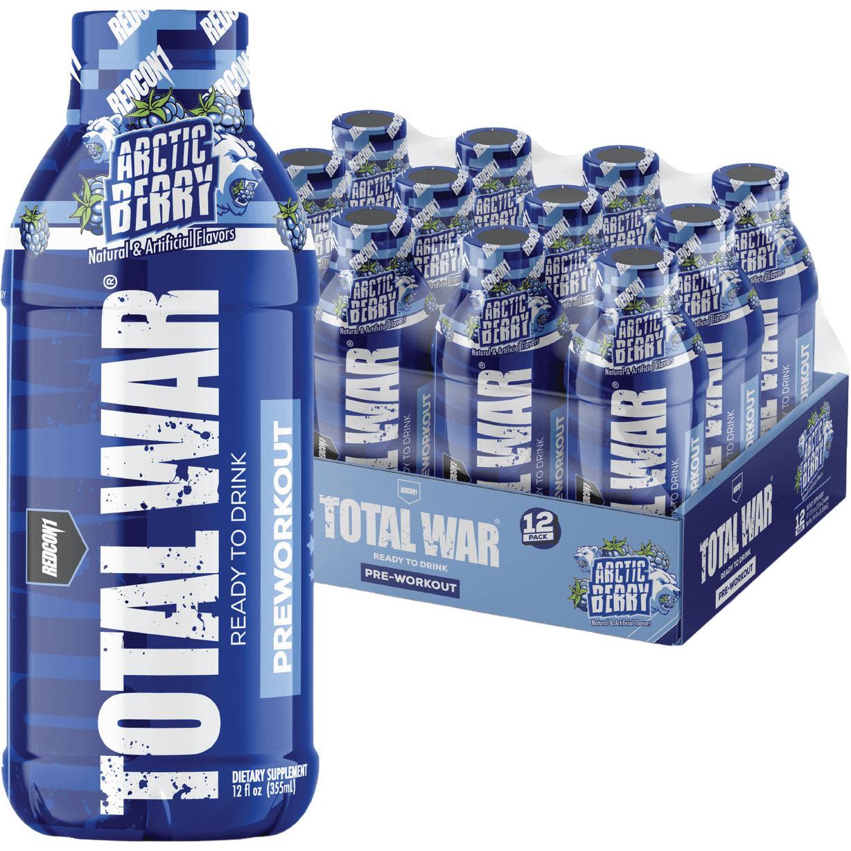 REDCON1 Total War RTD-Case (12 bottles)-Arctic Berry-N101 Nutrition