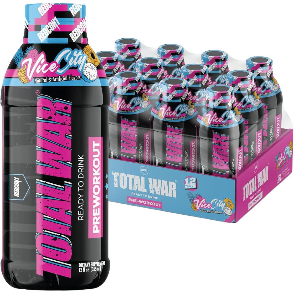 REDCON1 Total War RTD-Case (12 bottles)-Vice City-N101 Nutrition