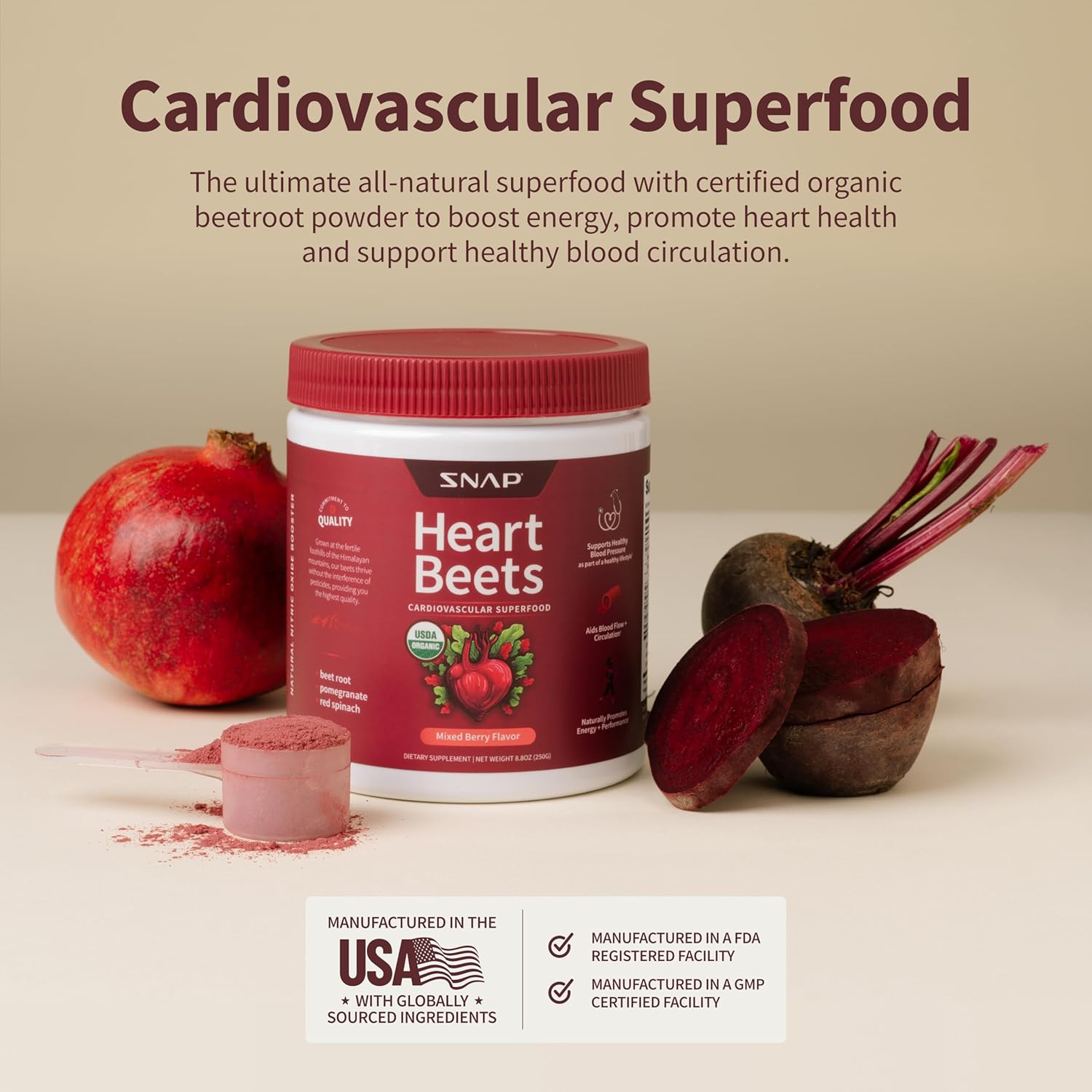SNAP Heart Beets-N101 Nutrition