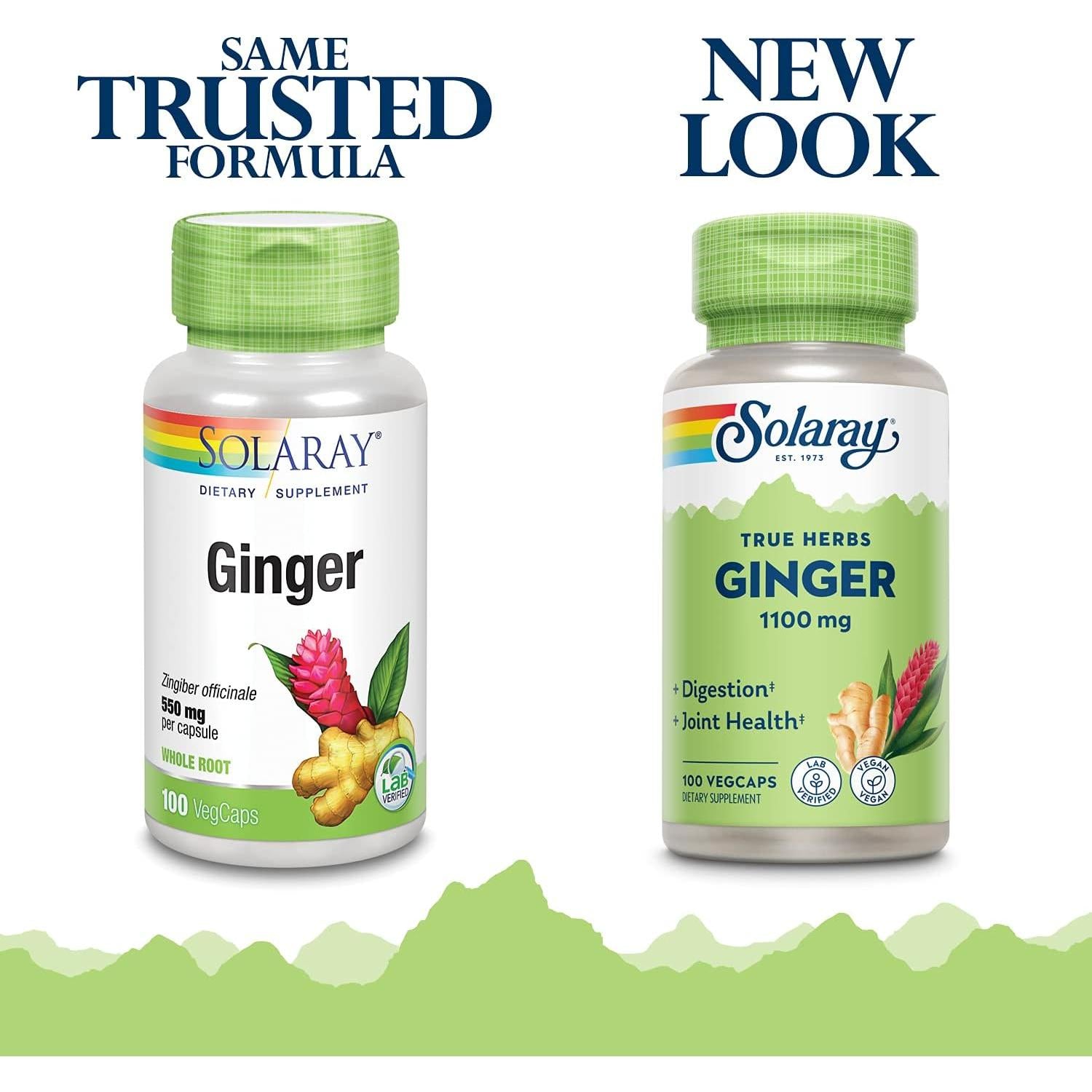 Solaray Ginger Root 1100 mg-N101 Nutrition