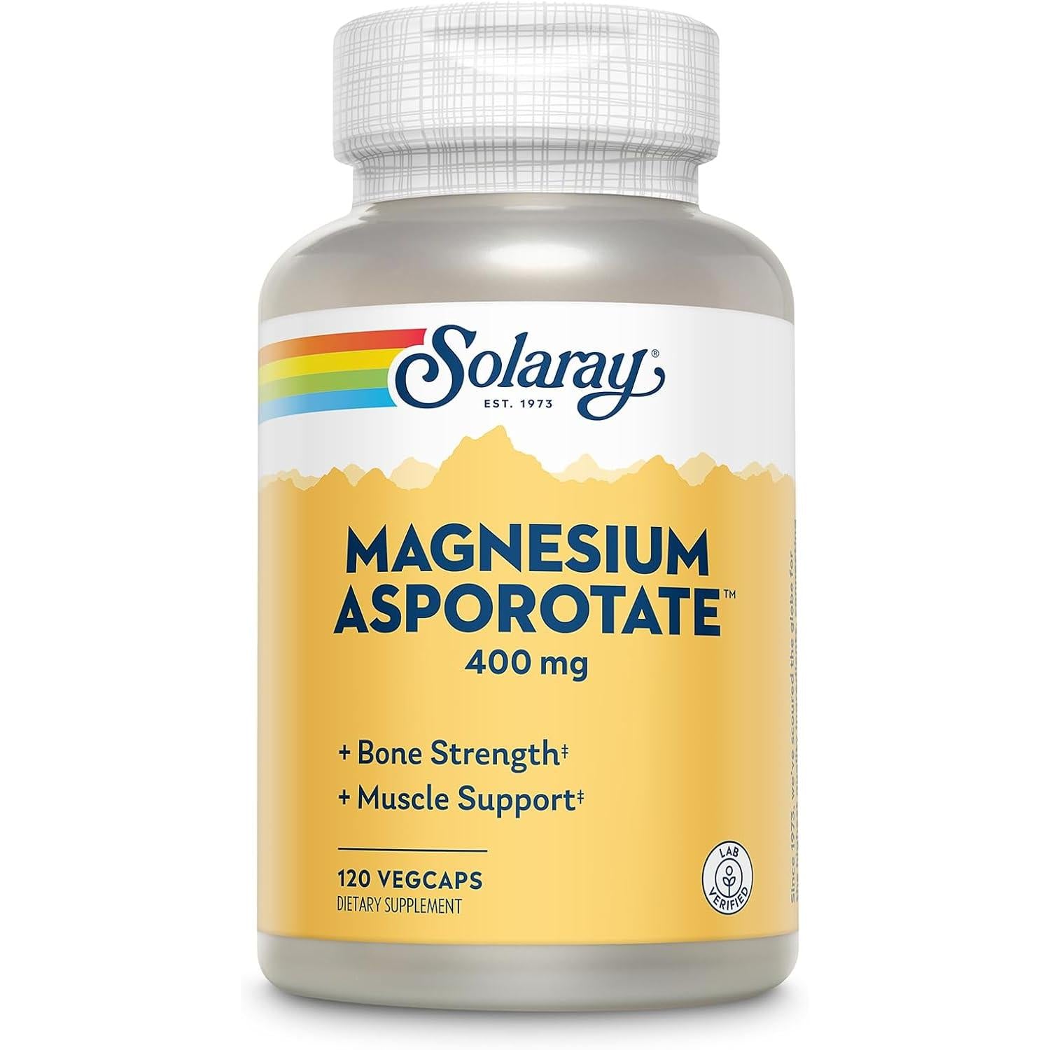 Solaray Magnesium Asporotates-120 VegCaps-N101 Nutrition