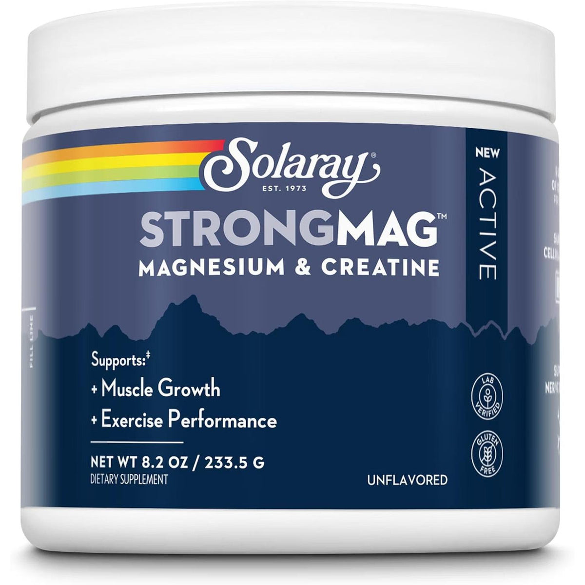 Solaray StrongMag™ Magnesium + Creatine-8.2 oz (233.5 g)-N101 Nutrition